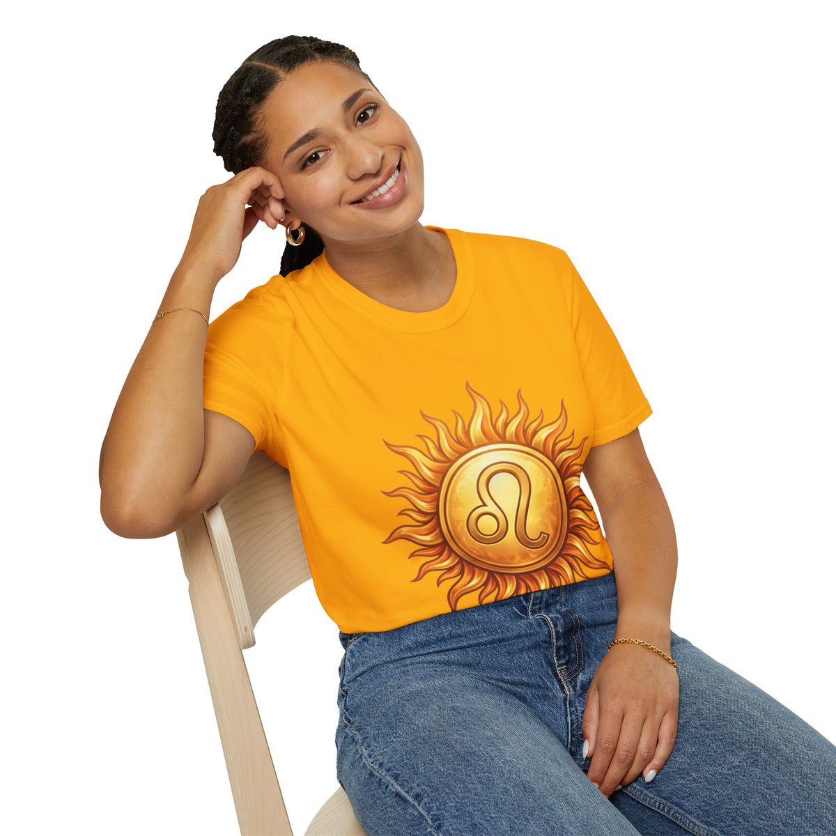 Leo Sun T‑Shirt — Zodiac Sunburst Graphic Tee
