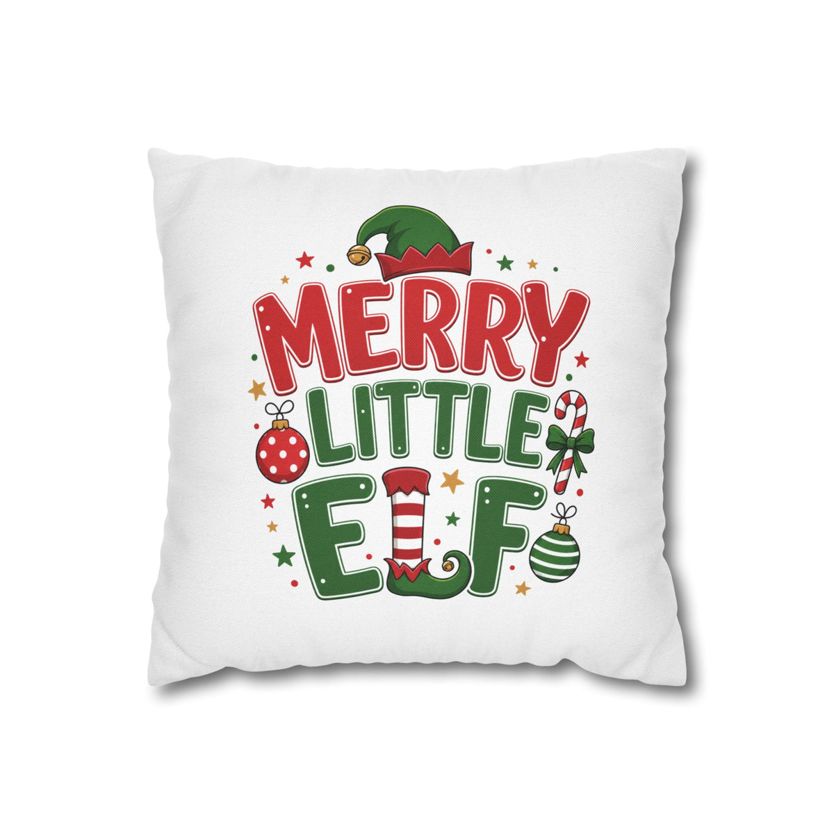 Christmas Pillowcase Merry Little Elf Christmas Pillowcase
