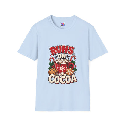 T-Shirt — Runs On Cocoa Holiday Graphic Tee