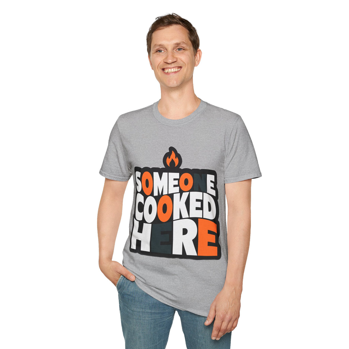 T-Shirt — "Someone Cooked Here" Funny Cooking Graphic Tee - Trending Now - August 2026