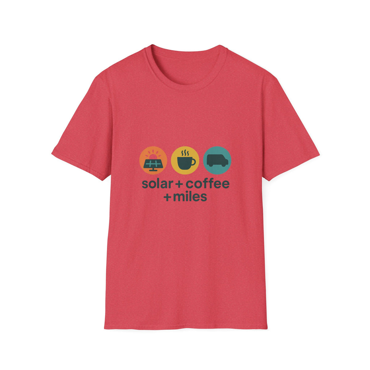 Minimalist Coffee & Camper Icons T-Shirt — Cozy Road Trip Vibes - Trending Now - August 2026