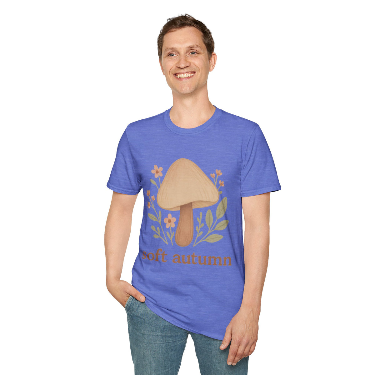 Mushroom Graphic T-Shirt — 'soft autumn' Cozy Nature Tee - Trending Now - September 2026