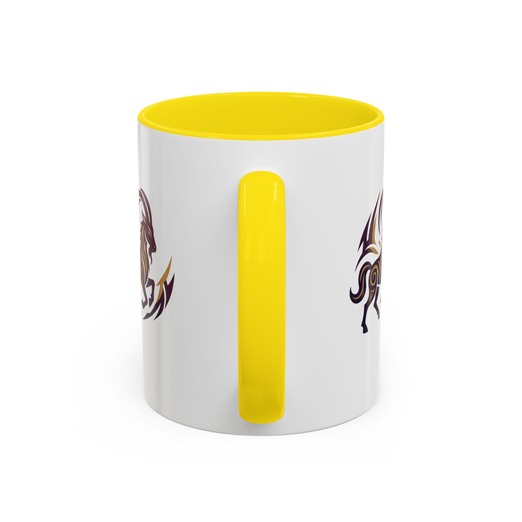 Capricorn Tribal Goat Accent Coffee Mug — Zodiac Horoscope Gift