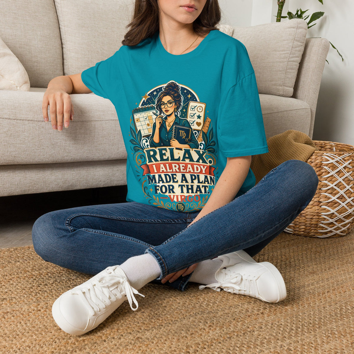 Virgo Planner T-Shirt — “Relax I Already Made A Plan For That” Astrological Tee