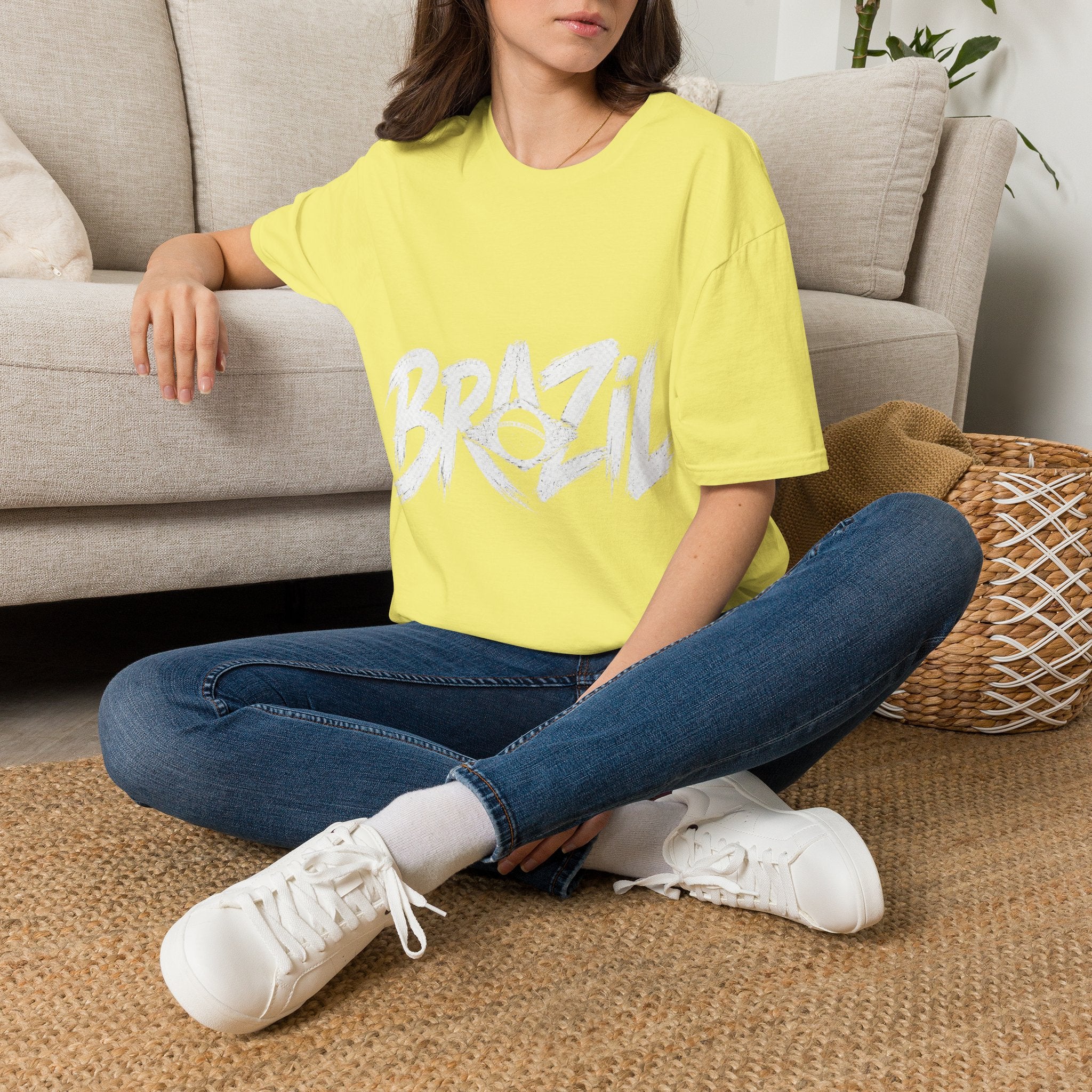 Brazil Minimal Marble Waves T-Shirt