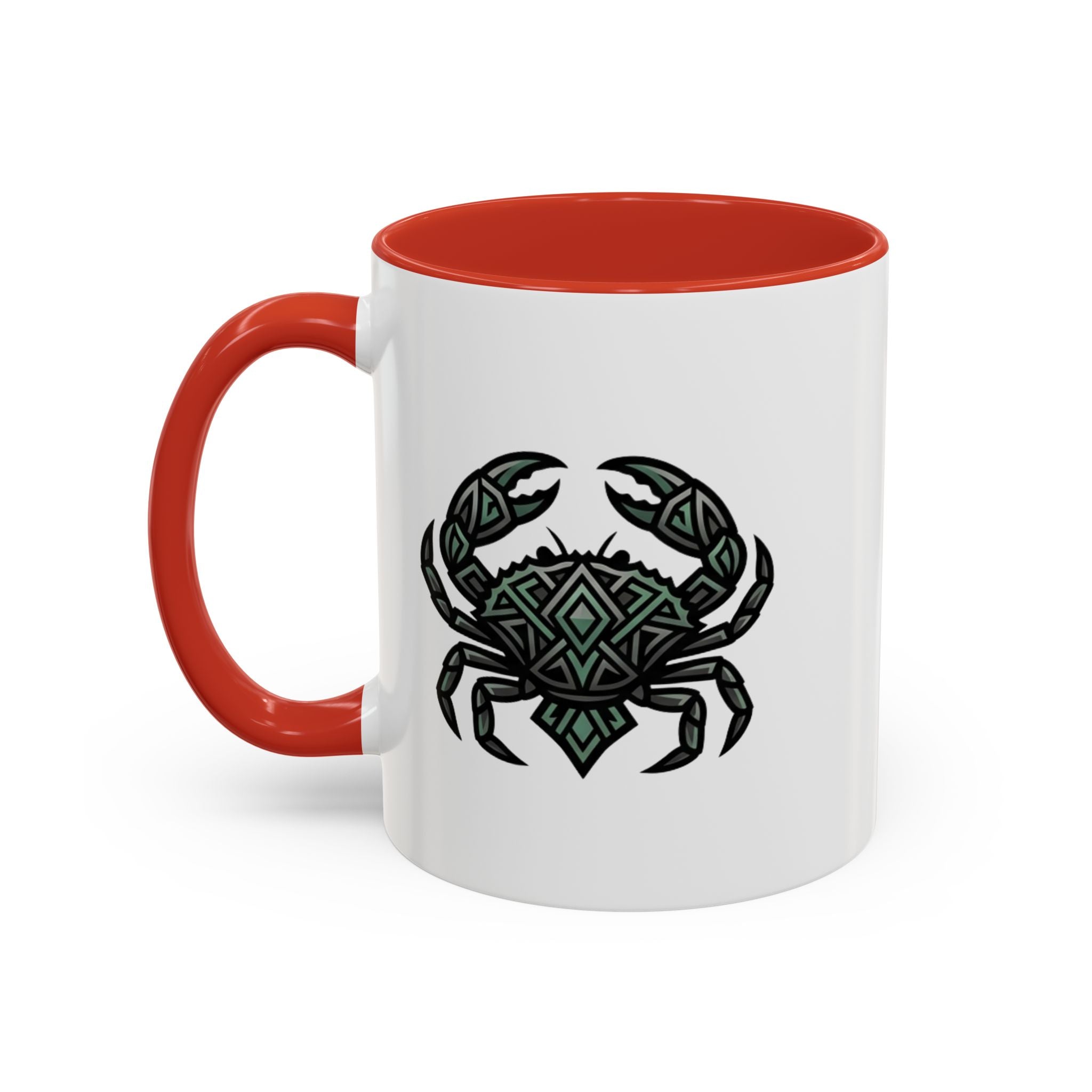 Cancer Zodiac Coffee Mug — Geometric Crab Accent Mug