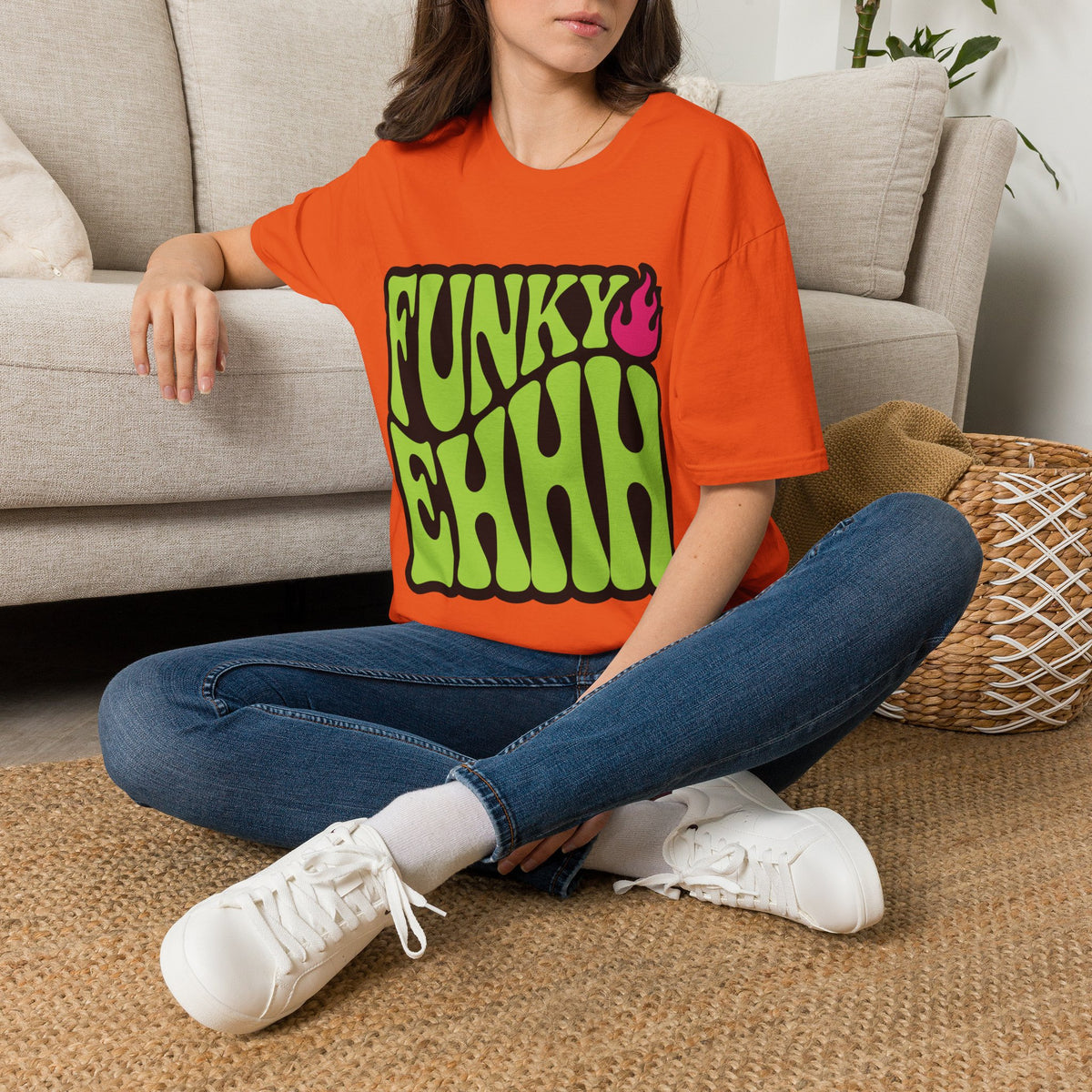 Funky Chili T-Shirt — Retro Psychedelic Green Flame Graphic Tee - Trending Now - August 2026