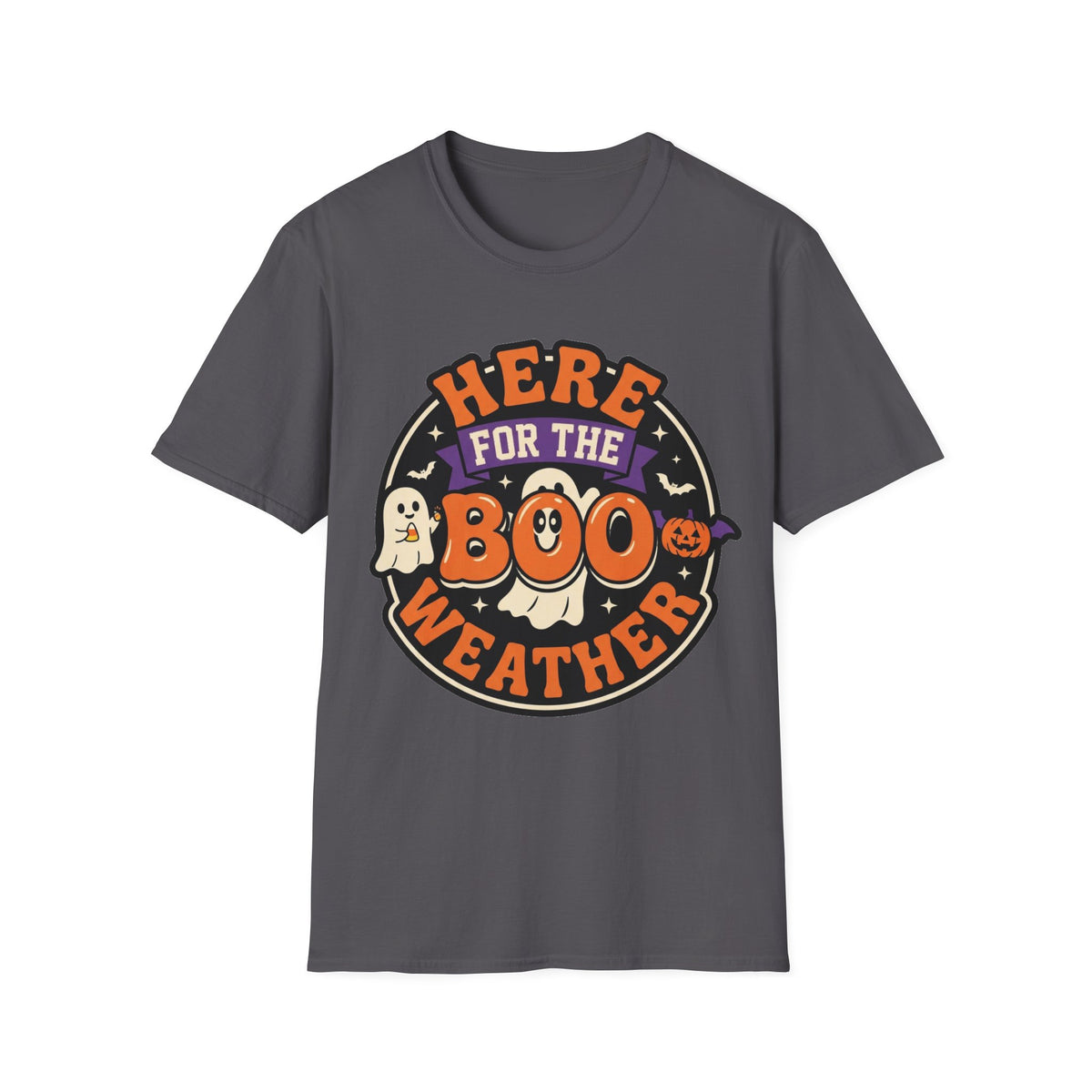 Halloween 'Here for the Boo Weather' T-Shirt - Trending Now - August 2026