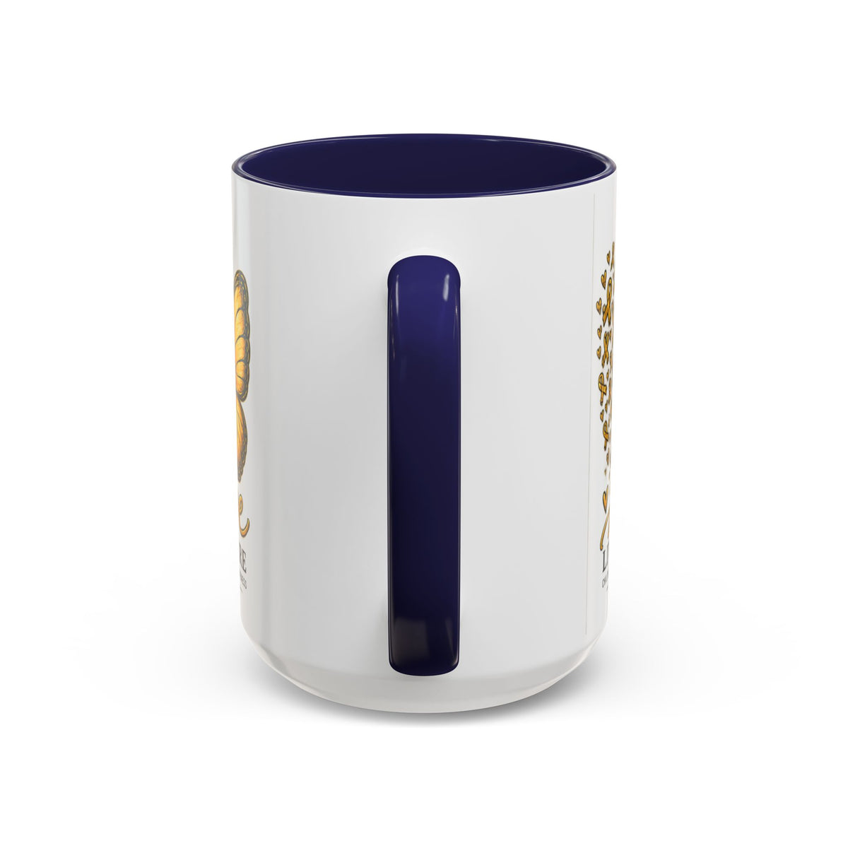 Hope Lives Here Childhood Cancer Awareness Accent Coffee Mug