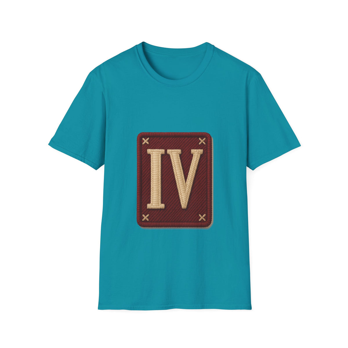 Roman Numeral IV Vintage Patch T-Shirt — Minimal Retro 4 Shirt - Trending Now - August 2026