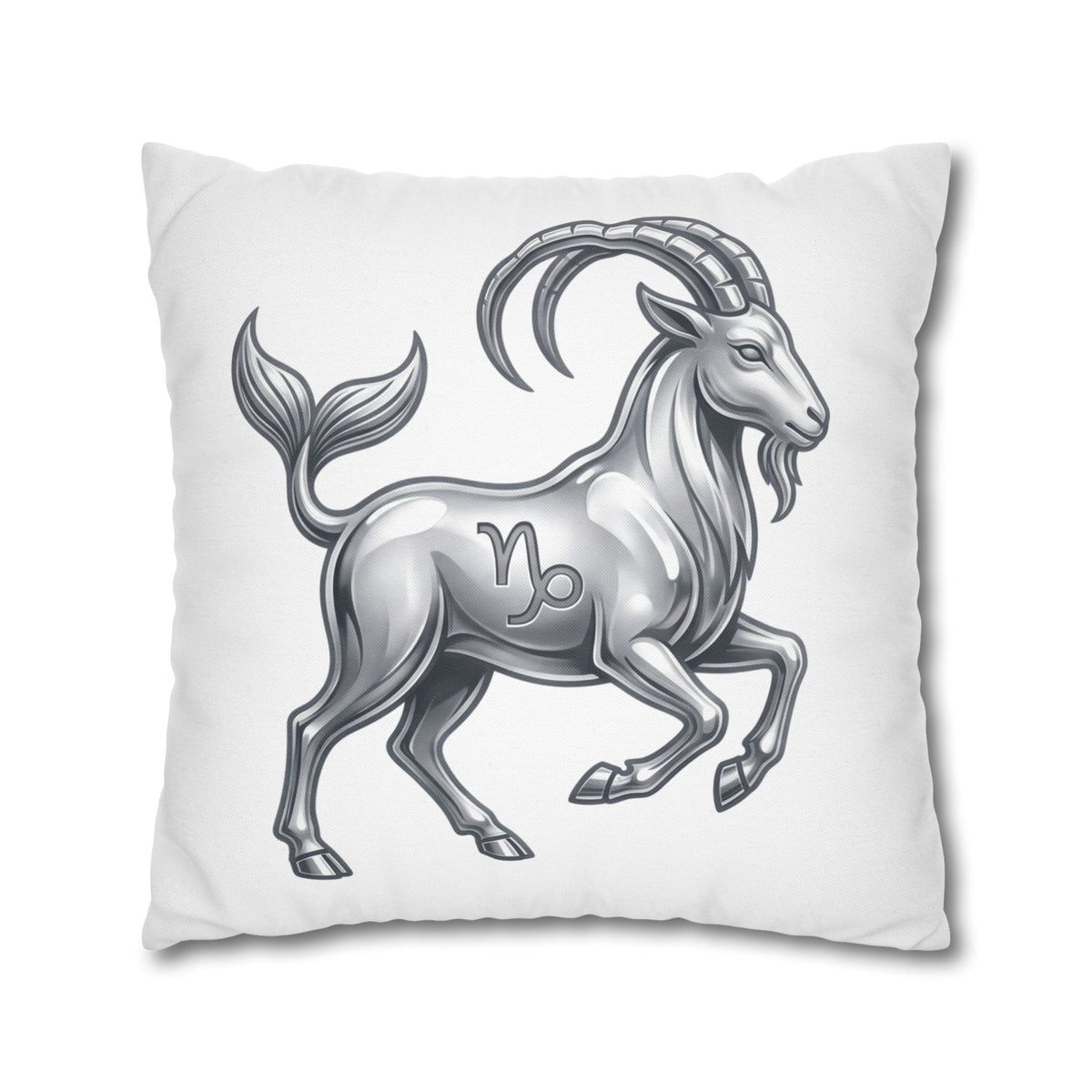 Capricorn Zodiac Pillowcase — Goat-Mermaid Astrology Cushion Cover