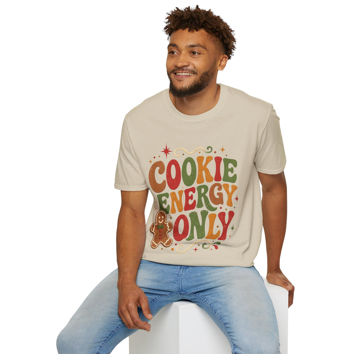 Cookie Energy Only T-Shirt — Festive Gingerbread Holiday Tee