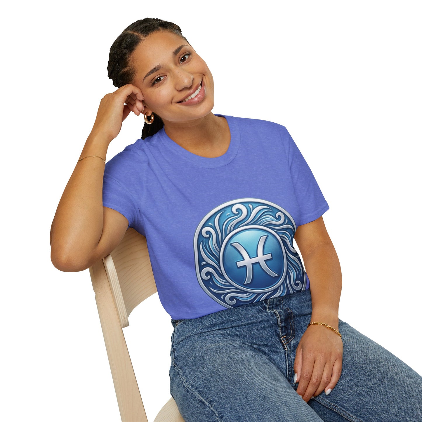 Pisces Zodiac T-Shirt – Blue Water Sign Astrology Tee