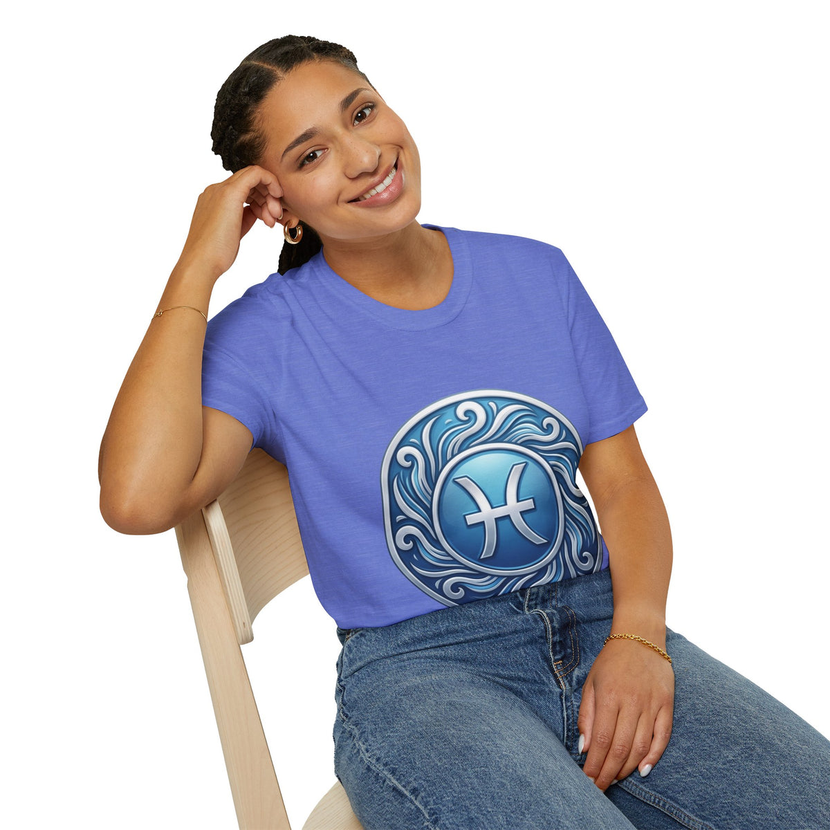 Pisces Zodiac T-Shirt – Blue Water Sign Astrology Tee