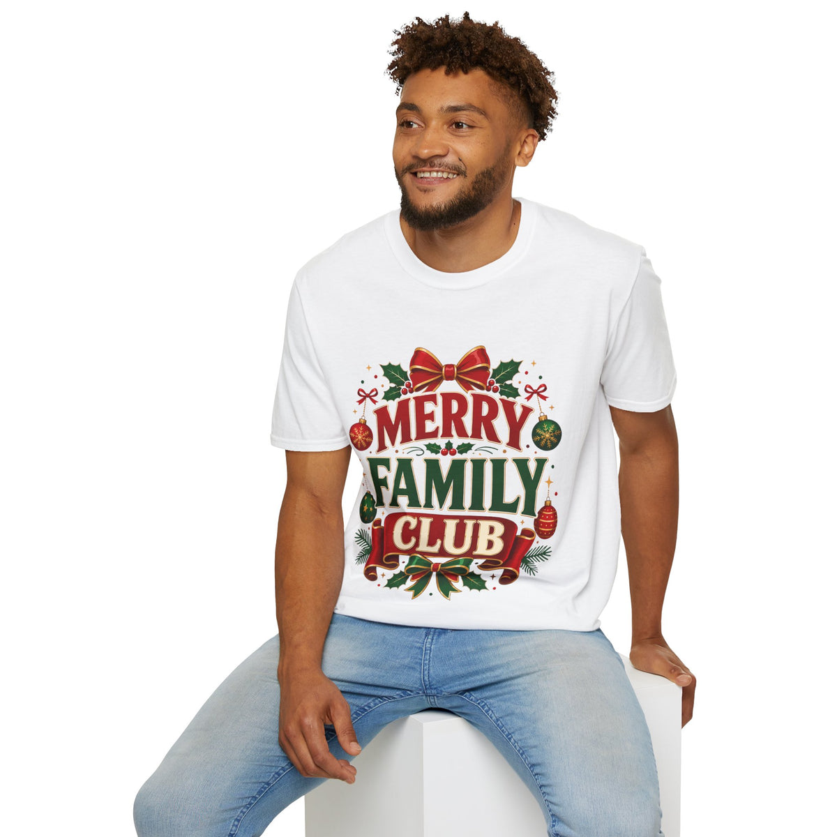 Merry Family Club Christmas T-Shirt