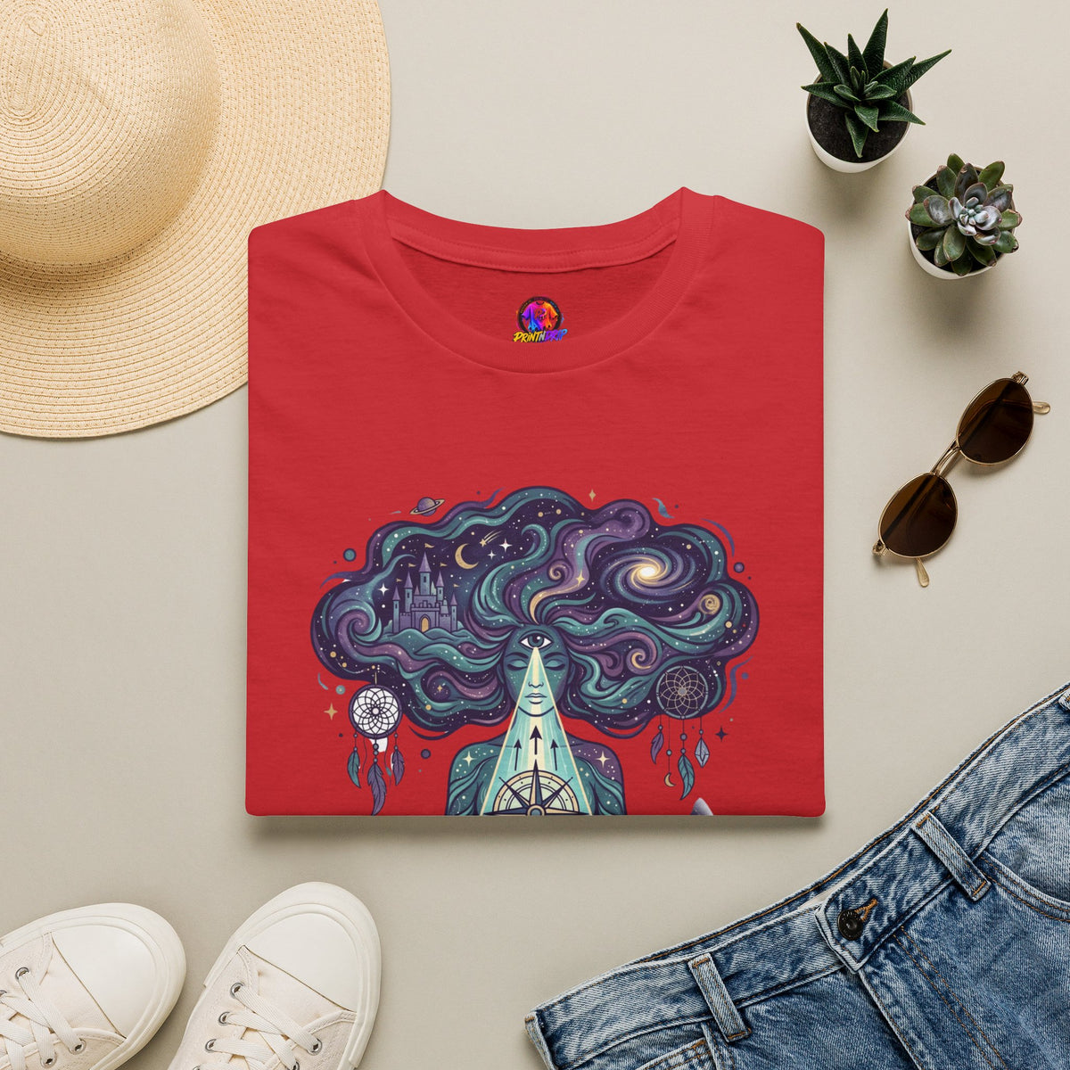 Pisces Zodiac Meditative Pisces T‑Shirt — 'Guided by dreams, ruled by intuition' Zodiac Tee