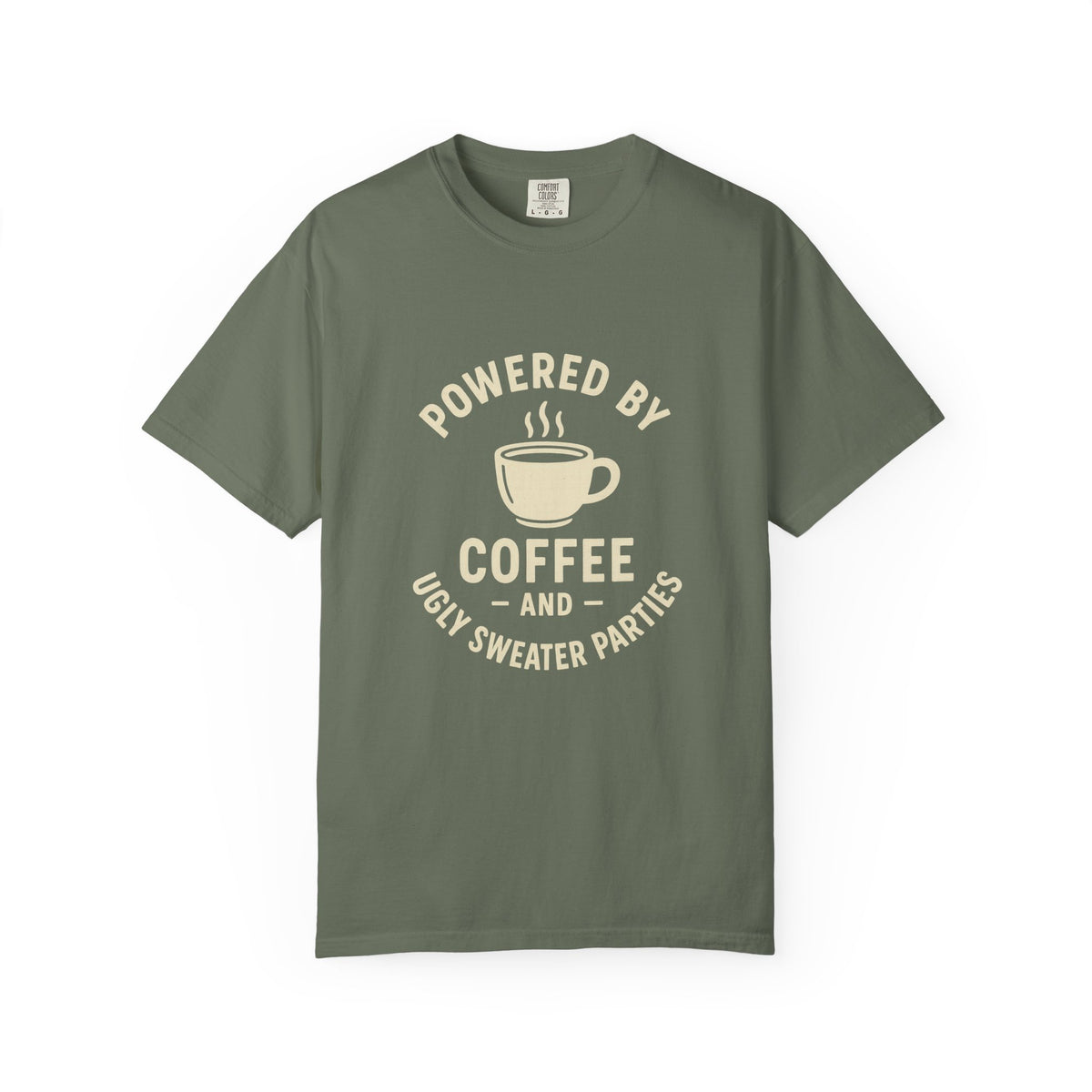Powered by Coffee T-Shirt — Funny Coffee Lover Tee - Trending Now - October 2026