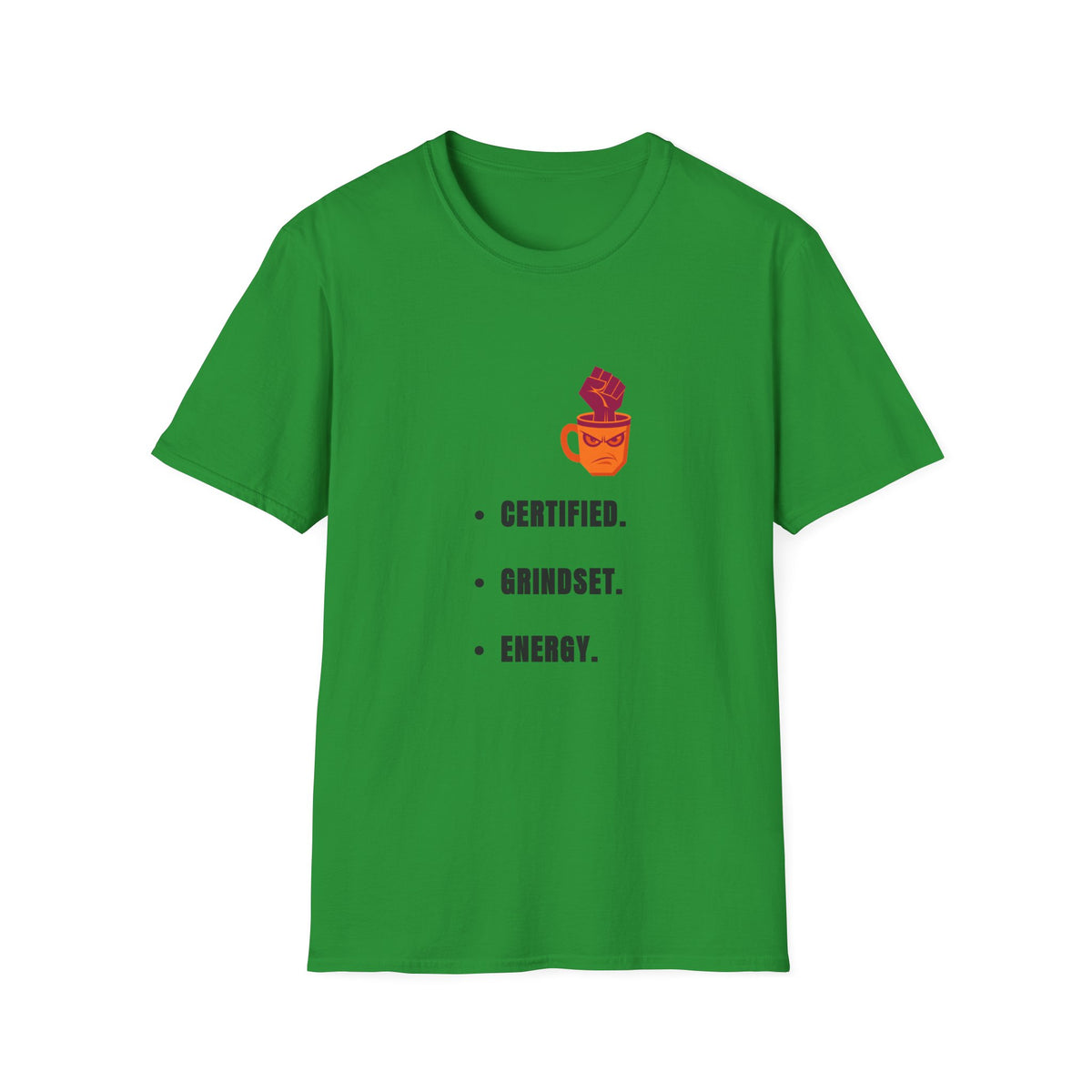 Certified Mindset Tee — "Certified. Mindset. Energy." Motivational Graphic T-Shirt - Trending Now - September 2026