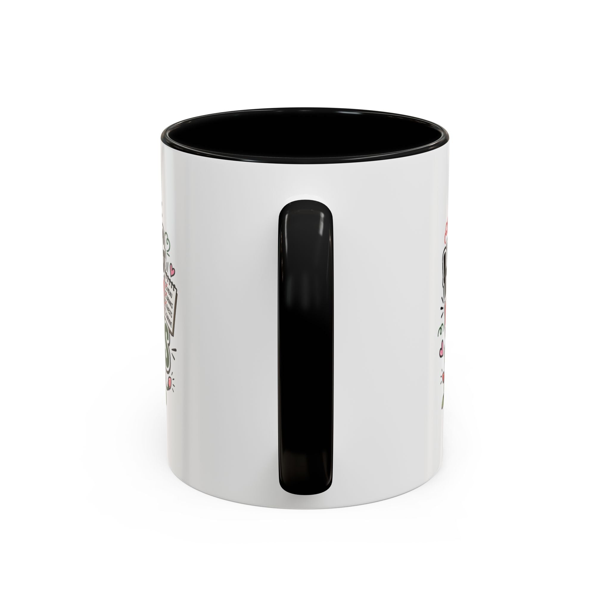 Modern Day Christmas Hosting Holiday Chaos Accent Coffee Mug — "Hosting Holiday Chaos" Funny Christmas Coffee Cup