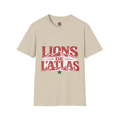 Morocco Lions de Atlas T-Shirt — Vintage Moroccan Atlas Mountain Graphic Tee