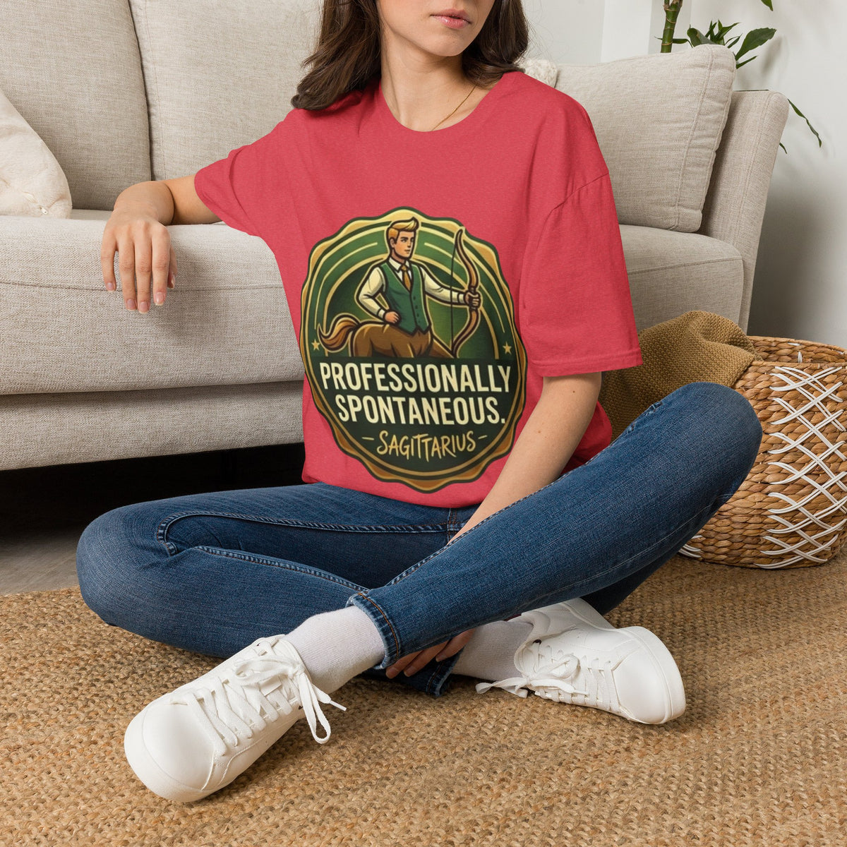 Sagittarius Archer T‑Shirt — "Professionally Spontaneous" Zodiac Tee
