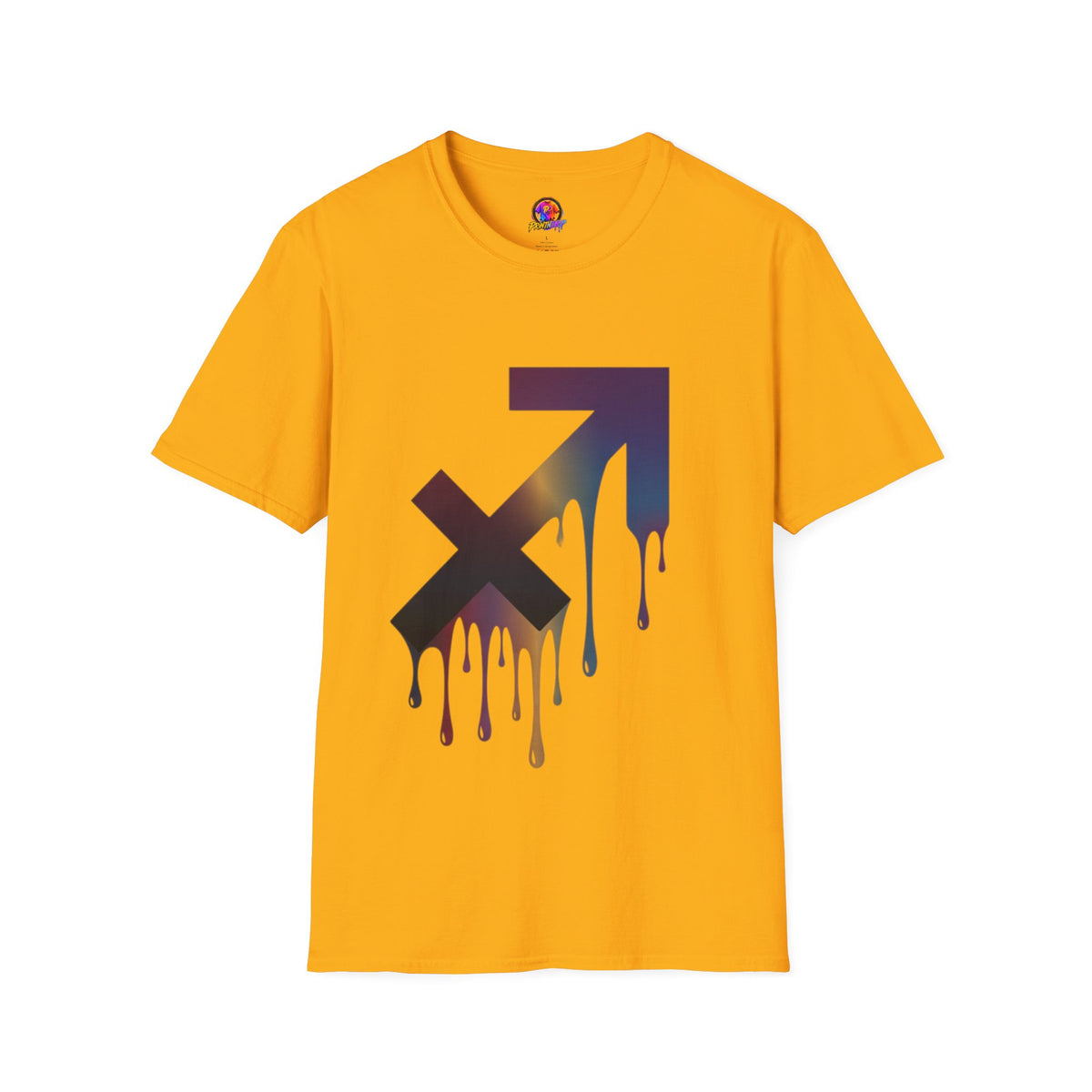 Sagittarius Drip T-Shirt — Gradient Astrological Arrow Tee