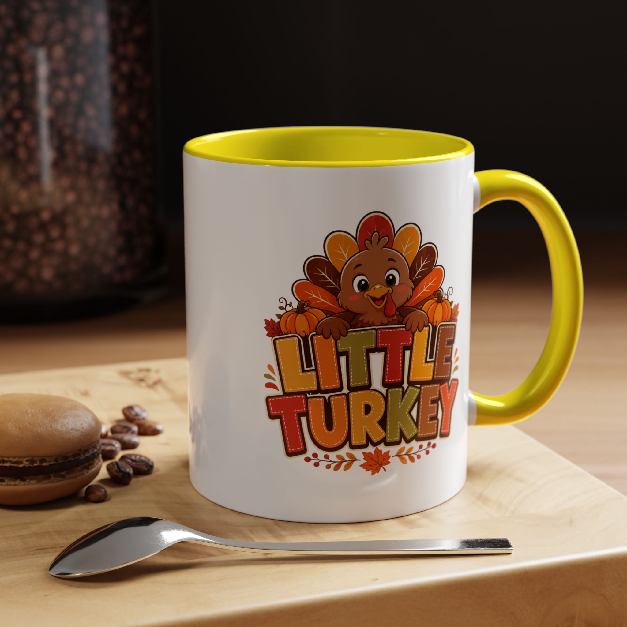 Thanksgiving Mug Little Turkey Coffee Mug — Cute Thanksgiving Kid Mug
