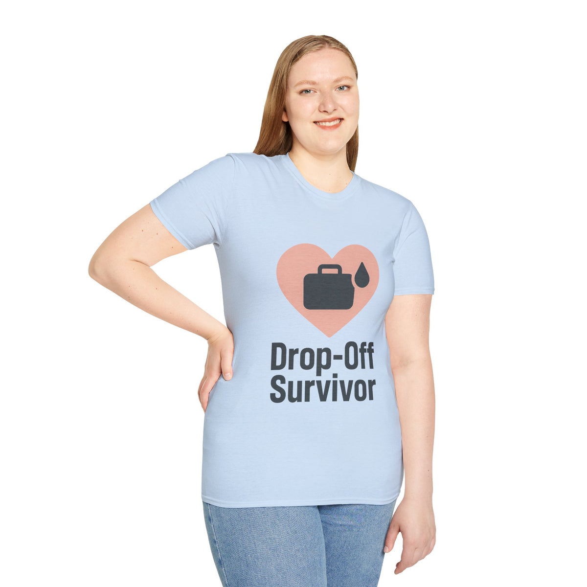 Drop-Off Survivor T-Shirt — Heart & Inkjet Printer Rescue Tee - Trending Now - August 2026