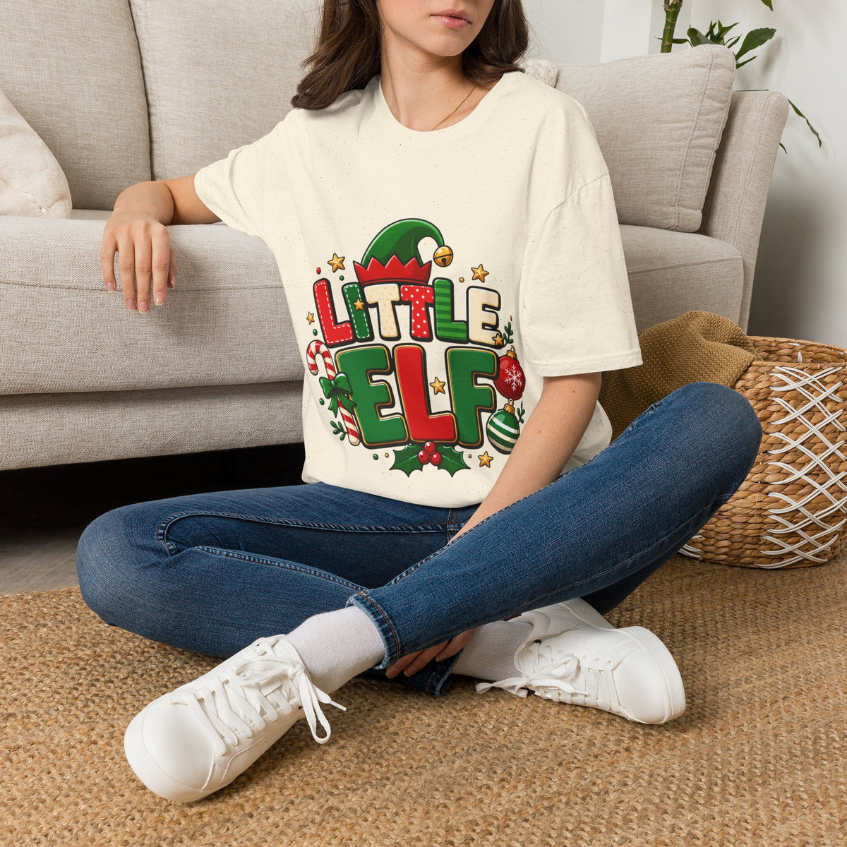 Little Elf Christmas T-Shirt — Cute Holiday Kids/Family Elf Tee