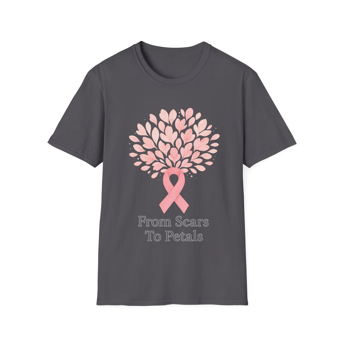 From Scars To Petals Pink Ribbon Tree T-Shirt, Breast Cancer Survivor Gift Tee - Trending Now - September 2026