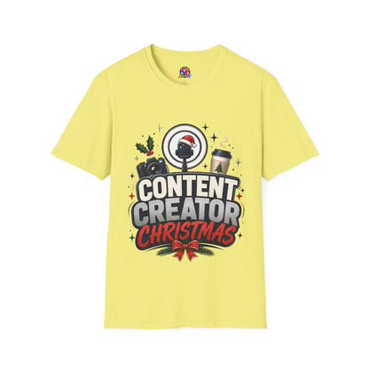 Content Creator Christmas T-Shirt