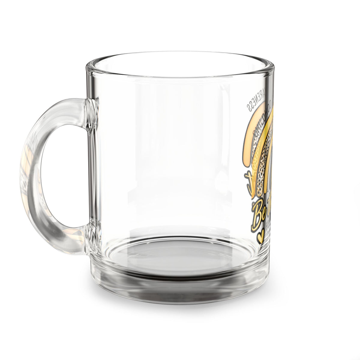Childhood Cancer Awareness Glass Mug – “Be the Light” 10oz