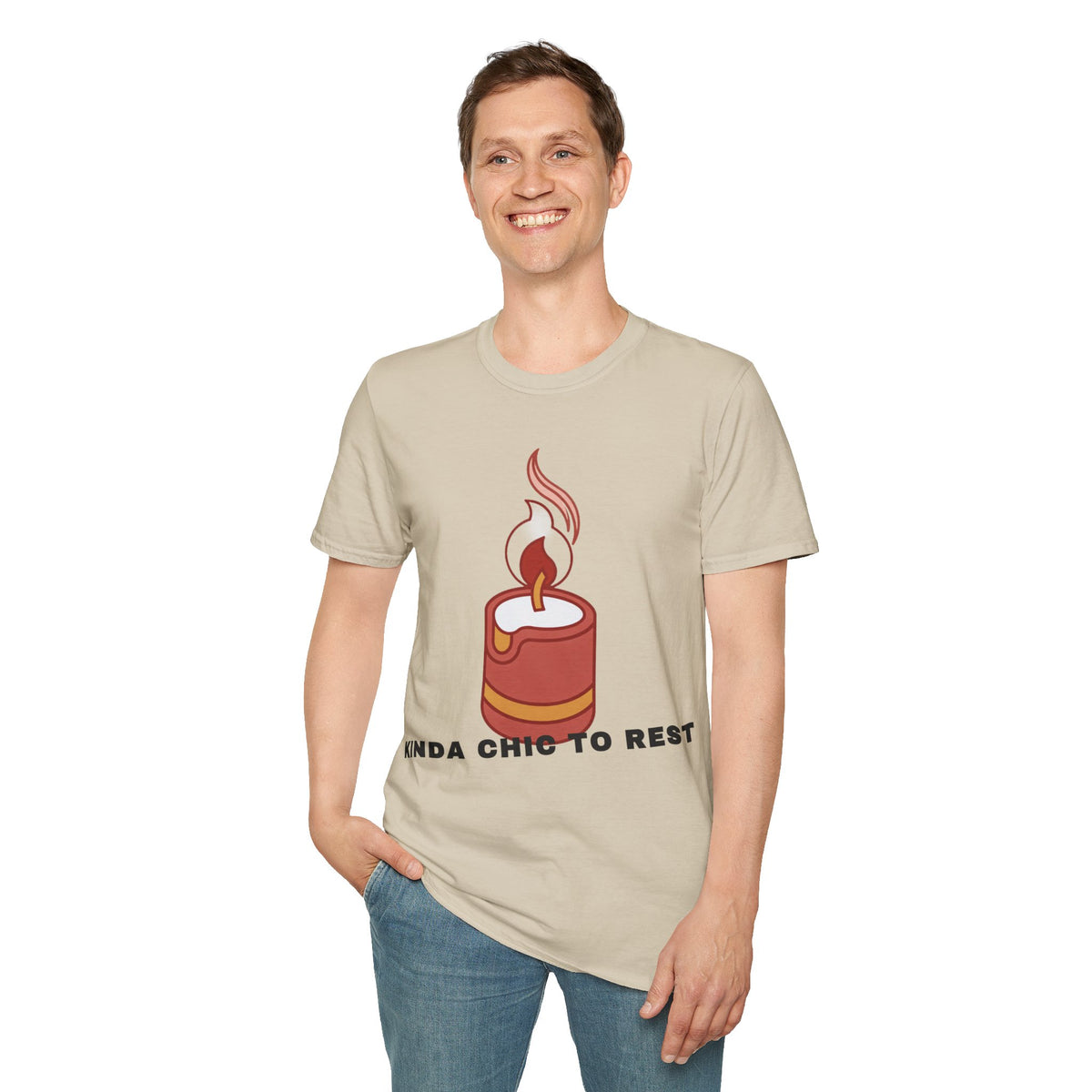 Candle Graphic T-Shirt — 'Kinda Lit' Cozy Candle Tee - Trending Now - September 2026