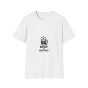 Brew And Belong Minimalist Beer Graphic Tee, Funny Pub Typography T-Shirt - Trending Now - September 2026