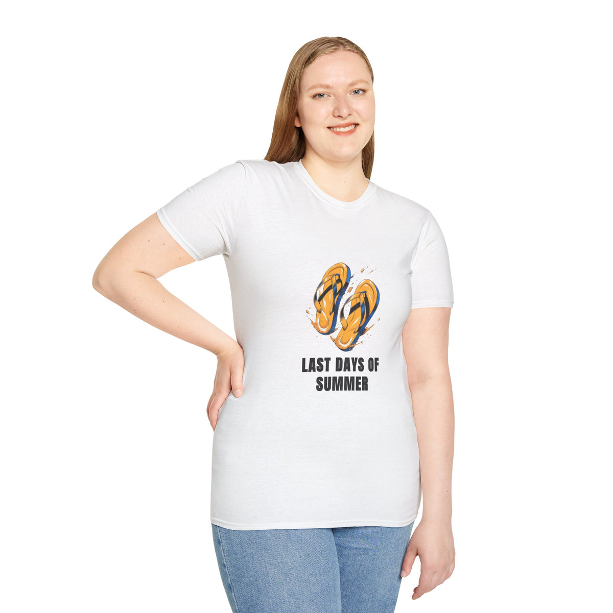 T-Shirt — Last Days of Summer Flip Flops Graphic Tee - Trending Now - August 2026