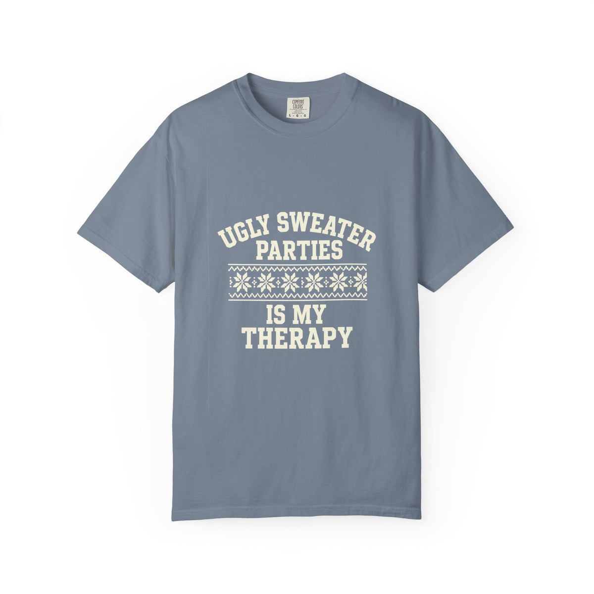 Ugly Sweater Parties Is My Therapy T-Shirt - Trending Now - October 2026