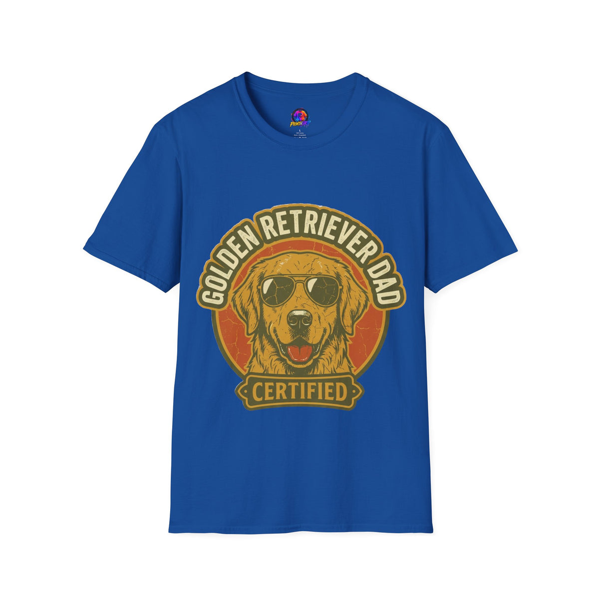 Golden Retriever Dad T-Shirt — Certified Retro Dog Dad Tee