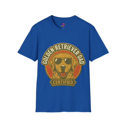 Golden Retriever Dad T-Shirt — Certified Retro Dog Dad Tee
