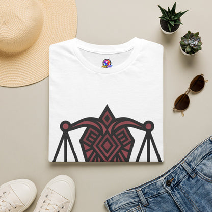Libra Scales Graphic T‑Shirt — Tribal Zodiac Balance Design
