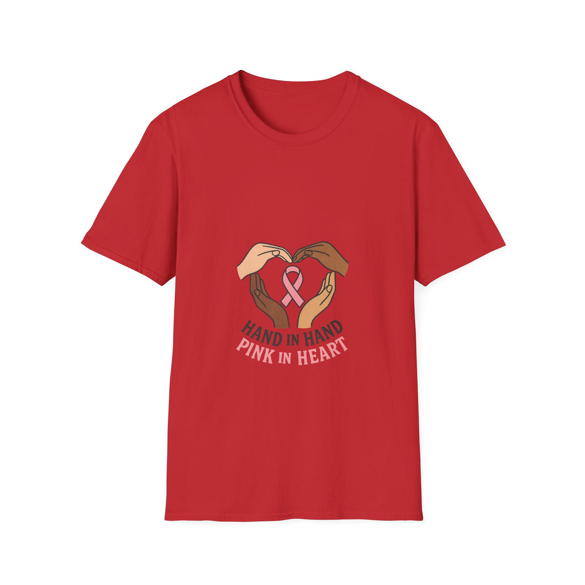 Breast Cancer Awareness T-Shirt — "Hand in Hand, Pink in Heart" Support Tee - Trending Now - October 2026