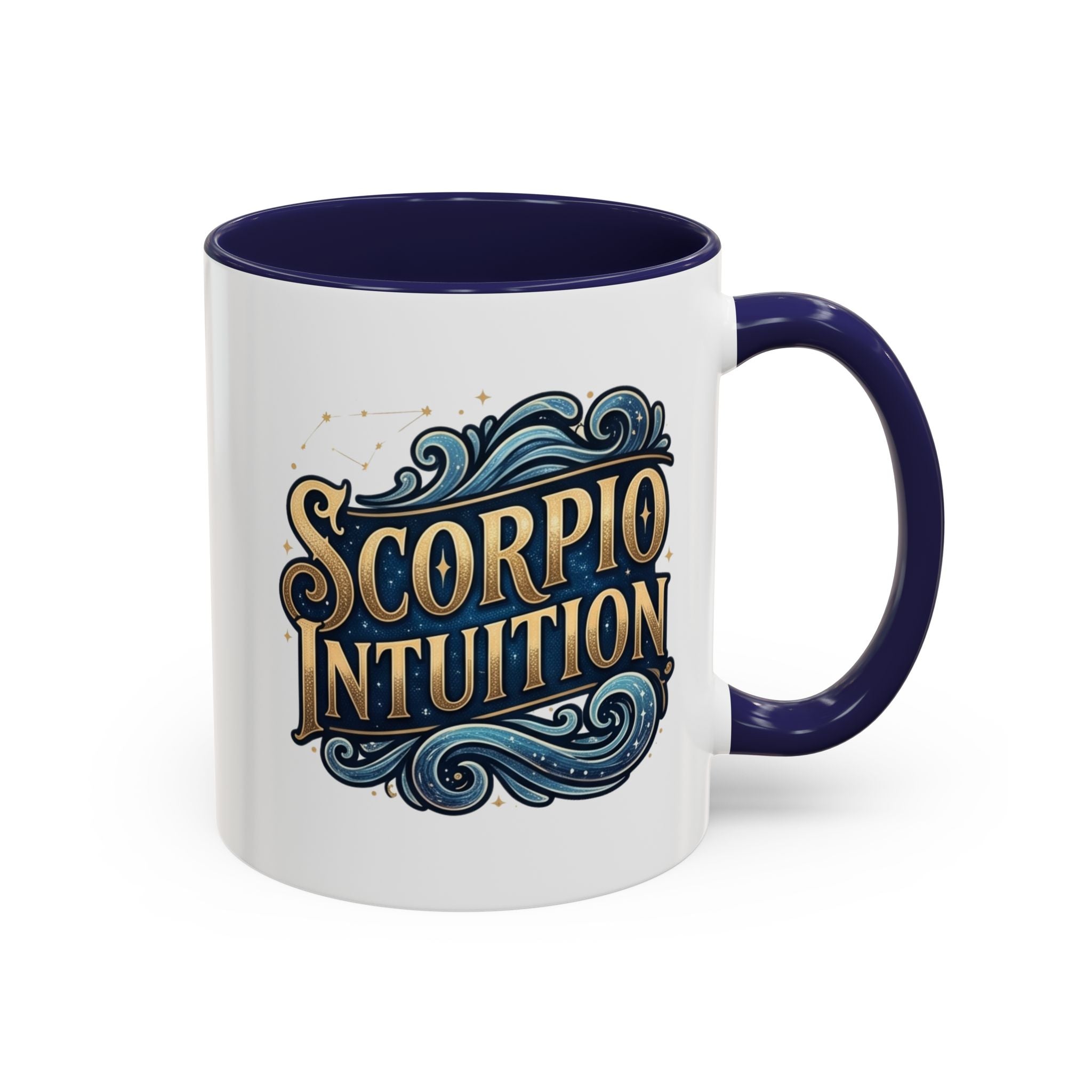 Scorpio Intuition Accent Coffee Mug — Zodiac Astrology Gift