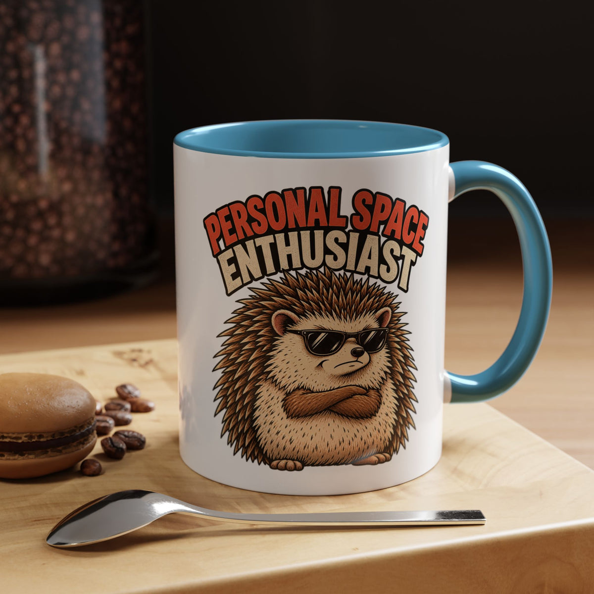 Funny And Witty "Personal Space Enthusiast" Accent Coffee Mug (11, 15oz)