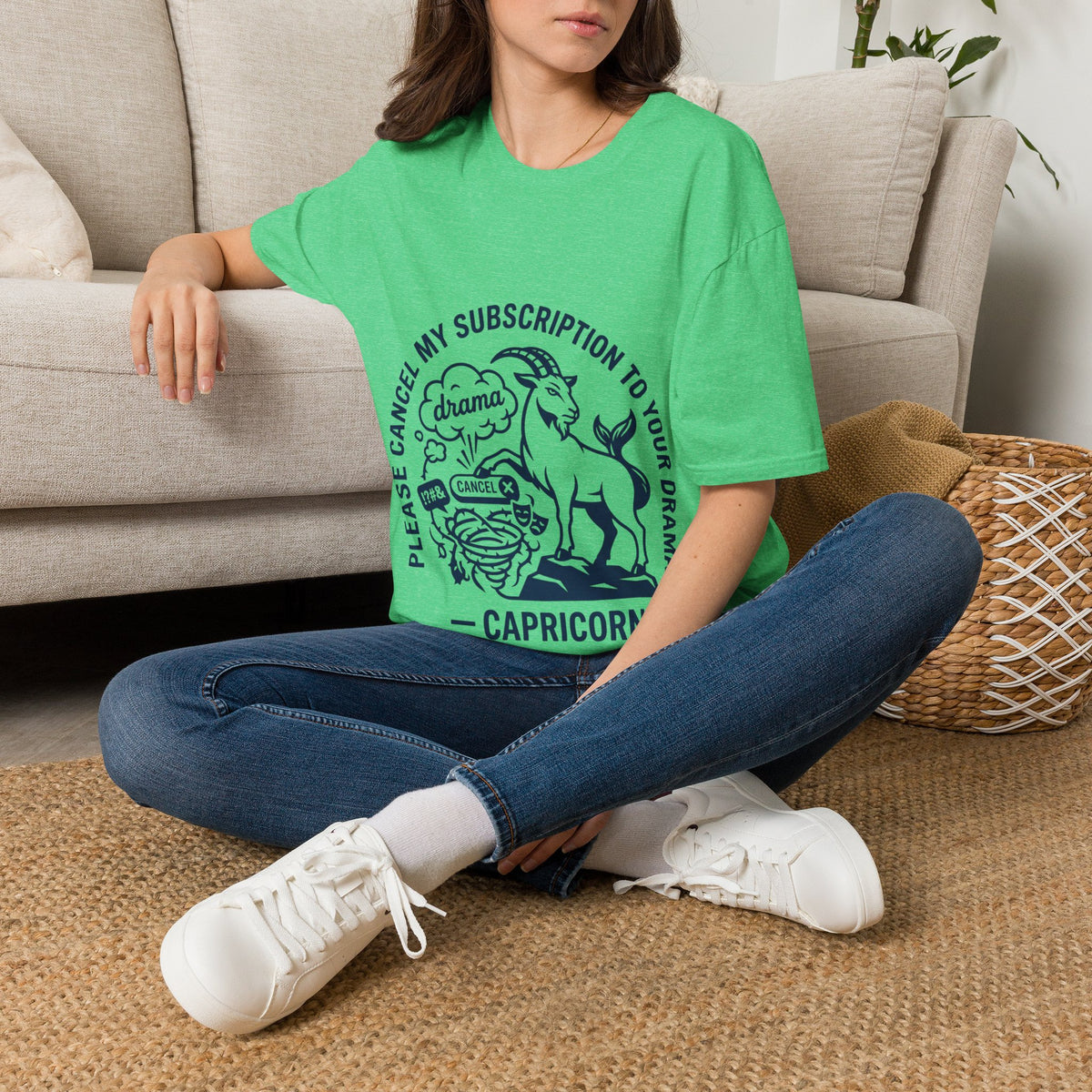Capricorn Zodiac Tee — "Cancel My Subscription to Your Drama" Horoscope Shirt