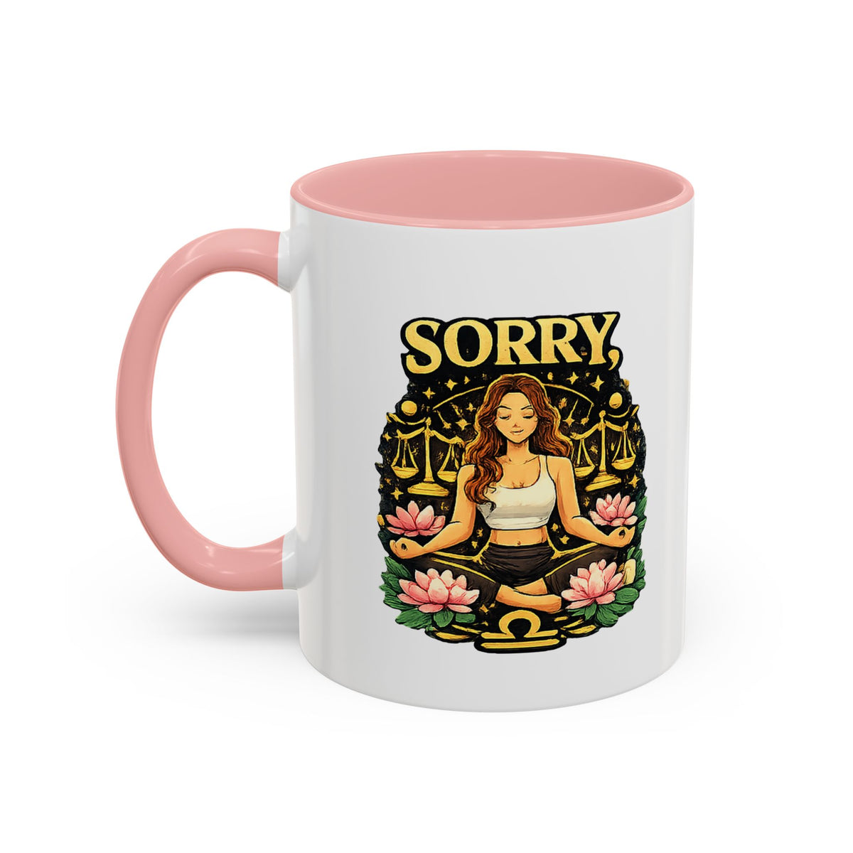 Libra Zodiac Accent Coffee Mug