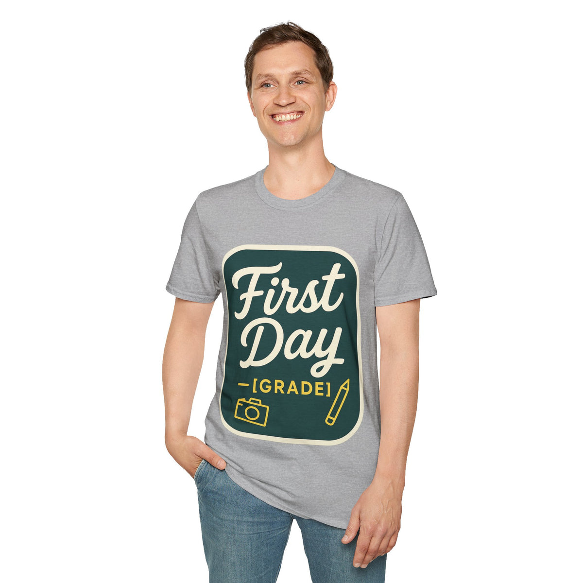 First Day T-Shirt — Retro "First Day (Grade 1)" Back-to-School Tee - Trending Now - August 2026