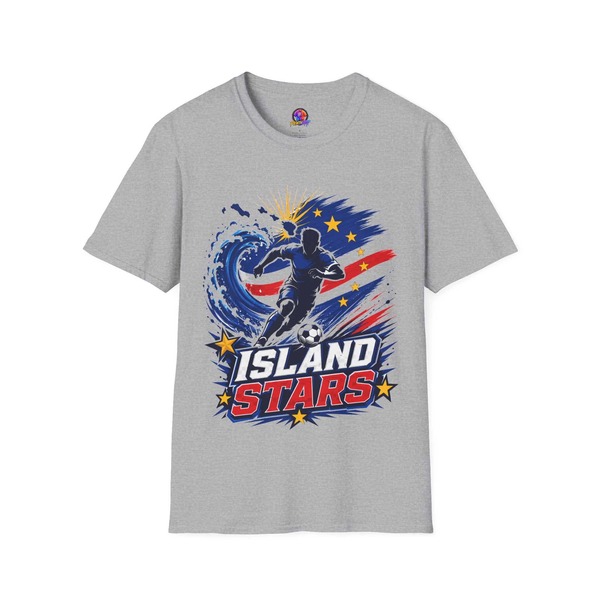 Cabo Verde Island Stars Soccer T-Shirt – Pacific Wave Football Team Tee