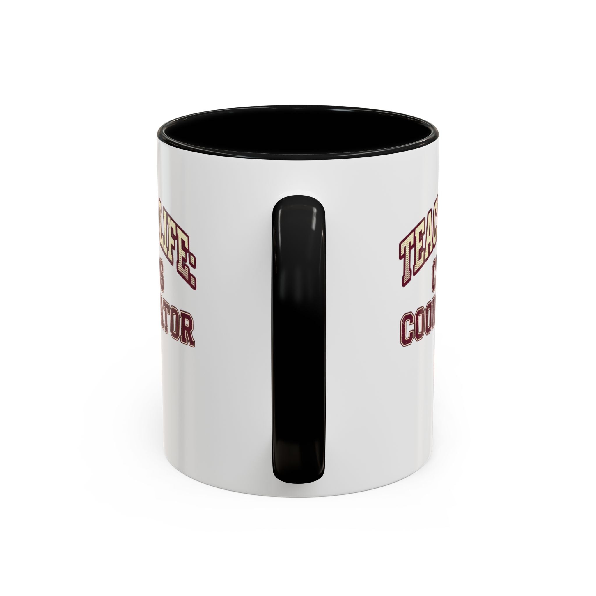 Funny Teacher Life Chaos Coordinator Coffee Mug — Accent Mug