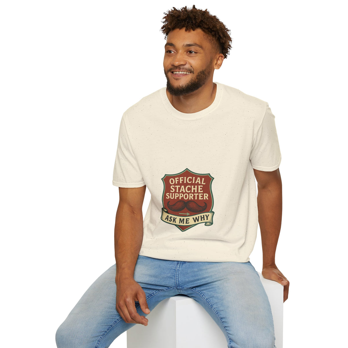 Official Stache Supporter T-Shirt — "Ask Me Why" Badge Tee - Trending Now - October 2026