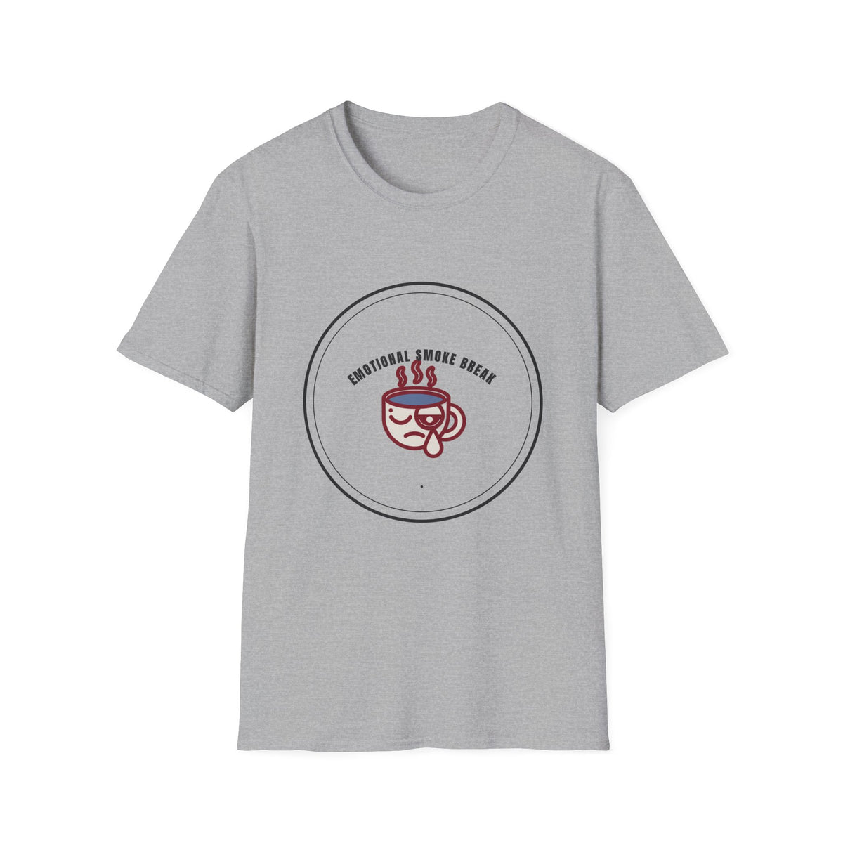 T-Shirt — "Emotional Smoke Break" Coffee Cup Graphic Tee - Trending Now - September 2026