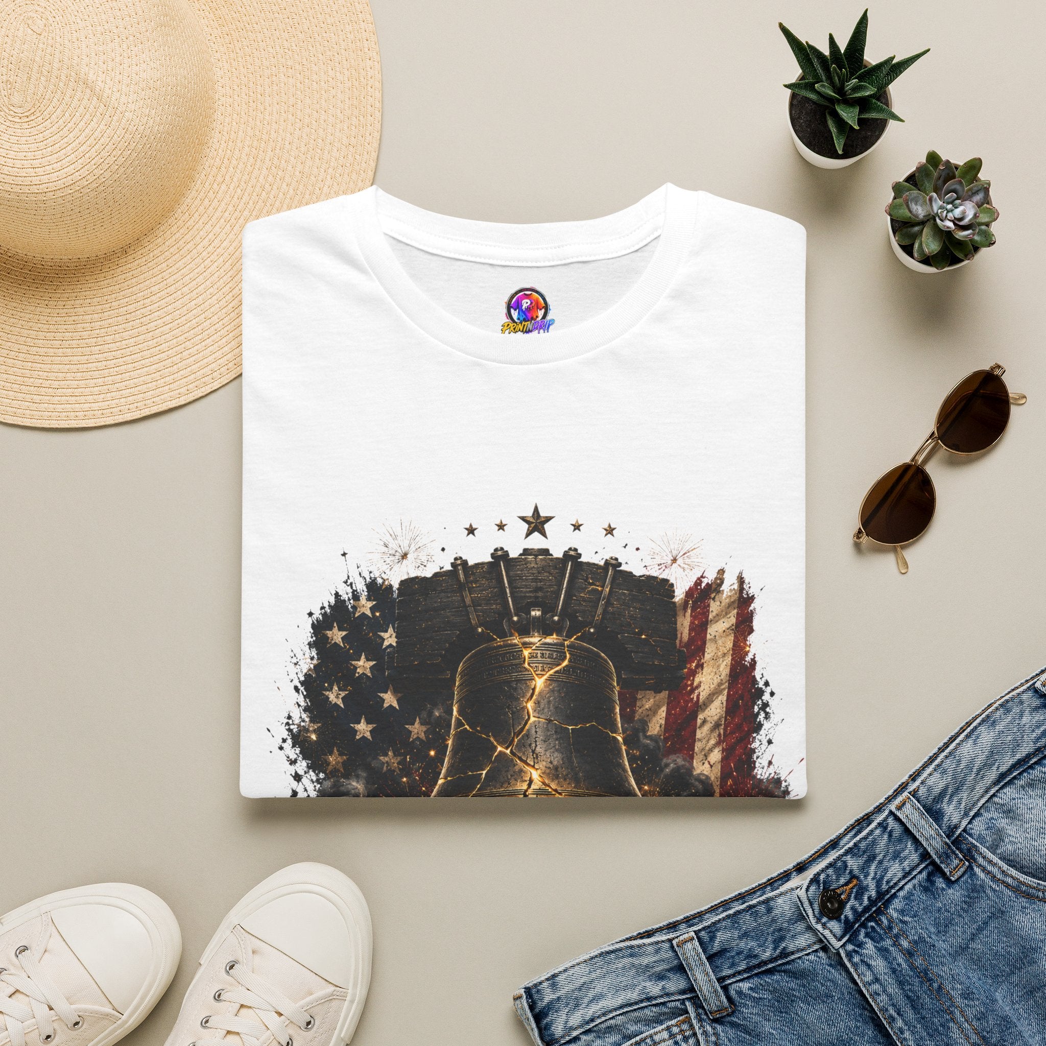 Liberty Has Scars T-Shirt — Vintage Liberty Bell Patriotic Tee